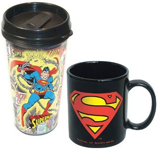 Superman Travel & Ceramic Mug Set
